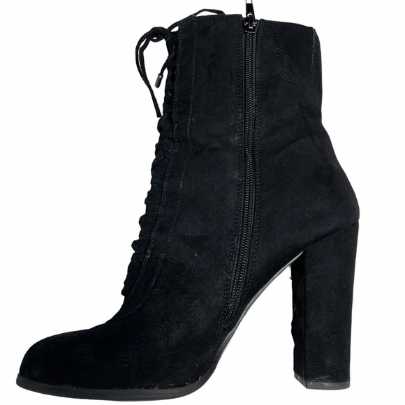 Carlos Santana Lace Up Chunky Heel Faux Suede Boot Size 10 - Picture 3 of 10